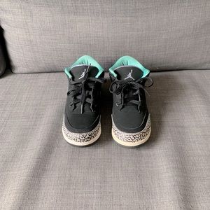 Size 3Y GP Air Jordan 3 Retro Black/Turquoise 2019